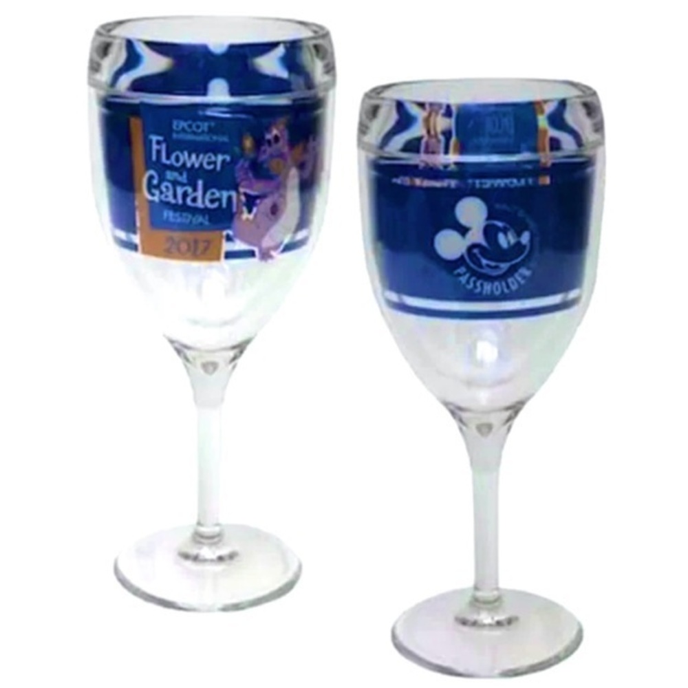 Disney Epcot International Flower & Garden Festival Tervis 2017 Wine Glass!